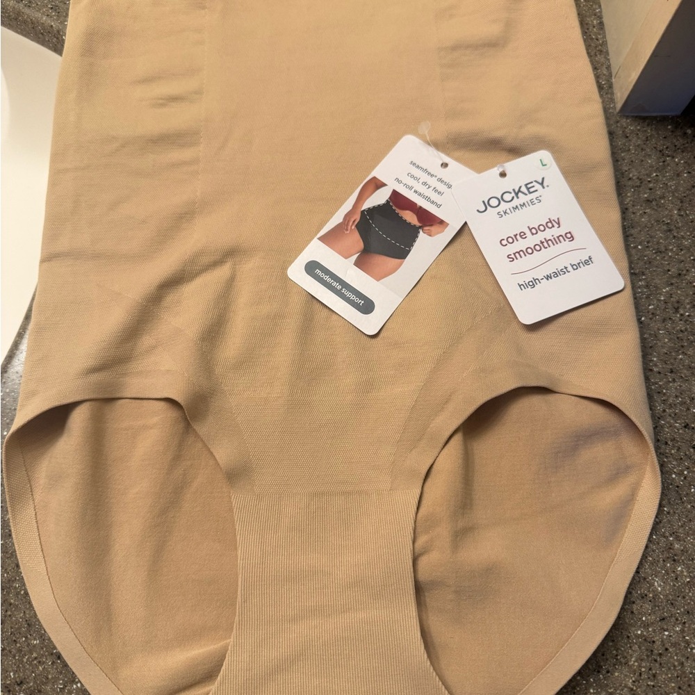 Jockey Skimmies High-Waist Core Body Smoothing Brief - Beige